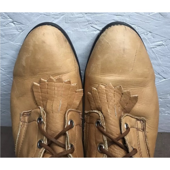 Unbranded Packer Logger Boots Size 10.5D Tan Brown Leather - Picture 11 of 15